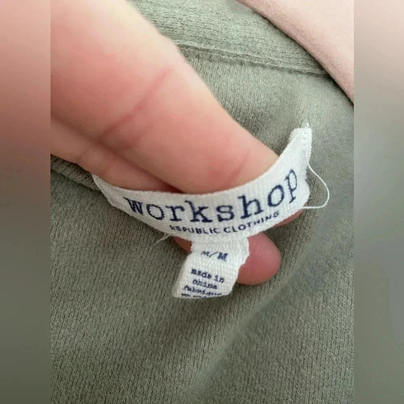 Workshop Republic Button Shacket Scandi Preppy Parisian Western Desert Autumn - Picture 8 of 10